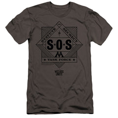 Harry Potter Sos Task Force Men's Ultra-Soft 30/1 Cotton Slim Short-Sleeve T-Shirt