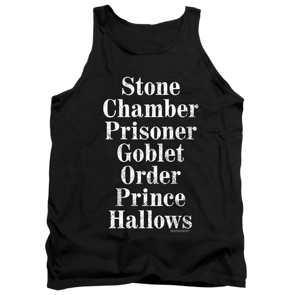 Harry Potter Titles Men's 18/1 Cotton Tank Top