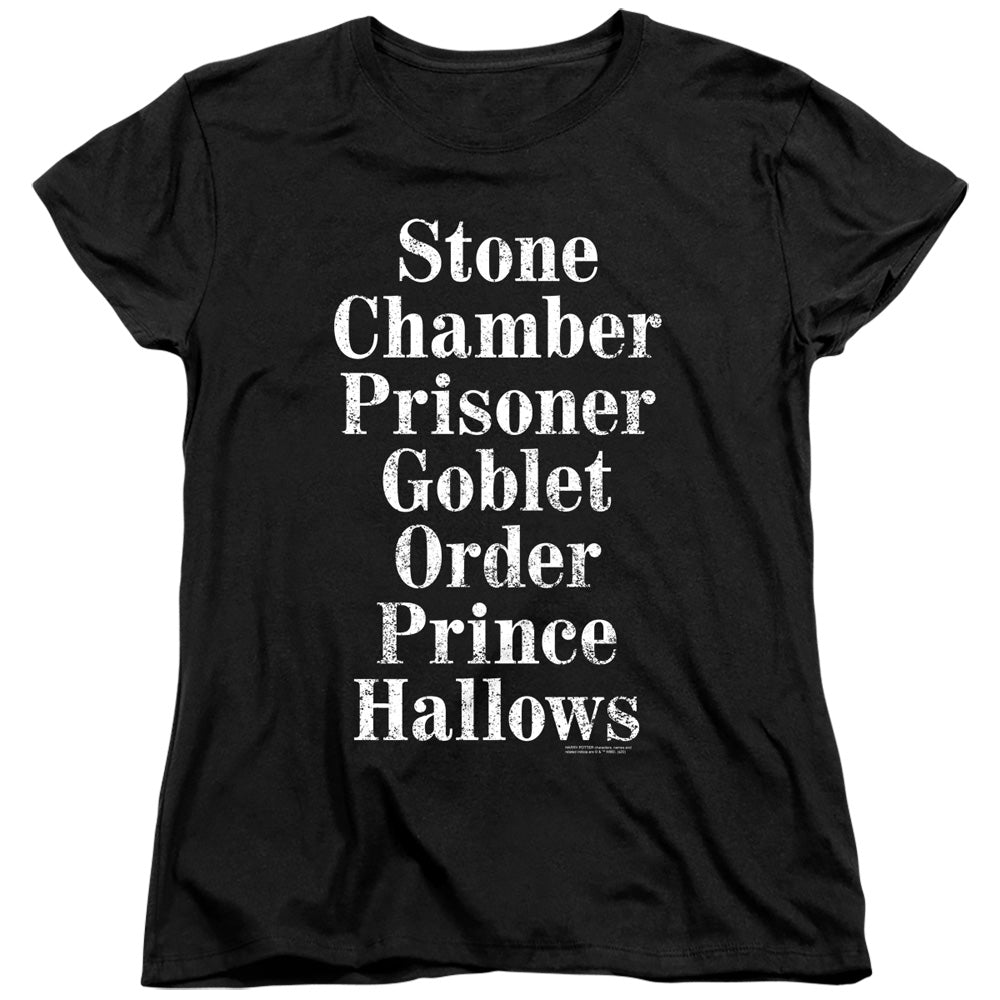 Harry Potter Titles Women's 18/1 Cotton Short-Sleeve T-Shirt