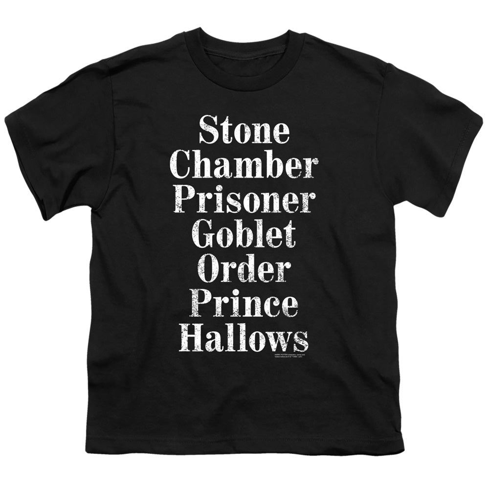 Harry Potter Titles Youth 18/1 100% Cotton Short-Sleeve T-Shirt