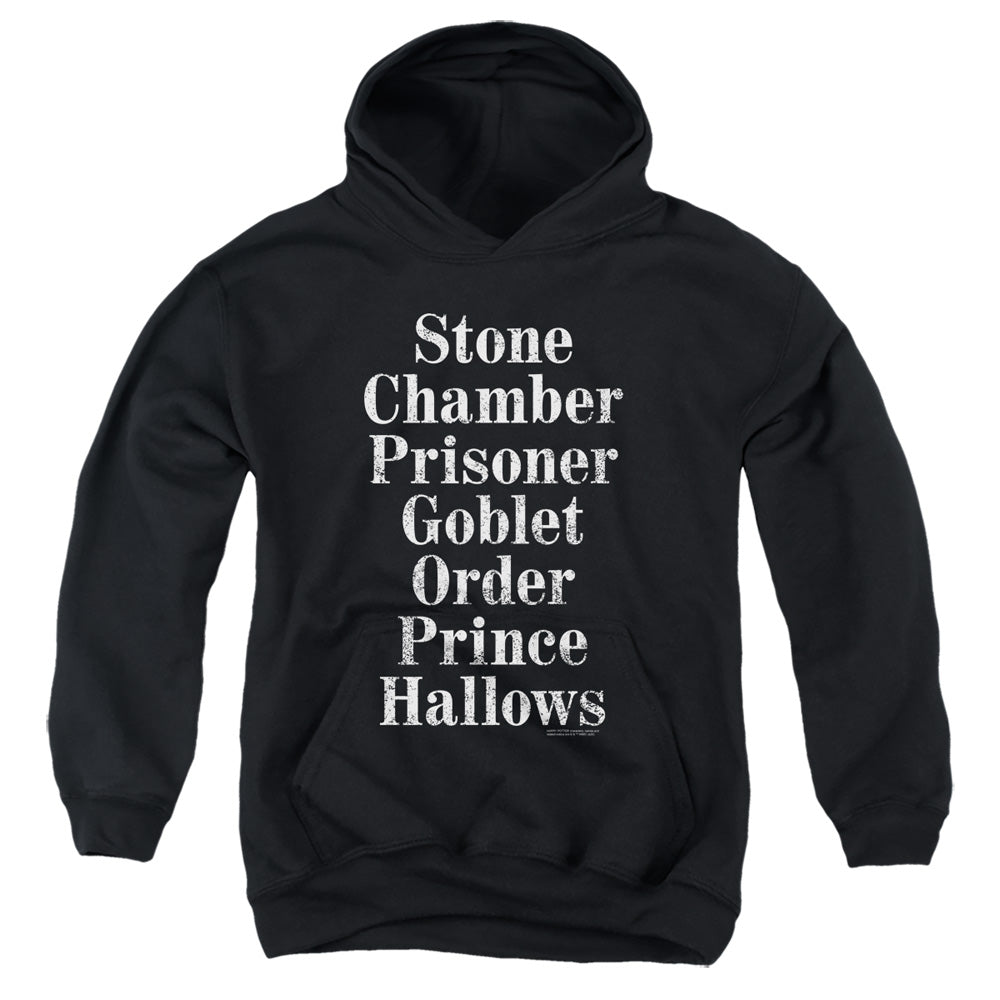 Harry Potter Titles Youth Cotton Poly Pull-Over Hoodie