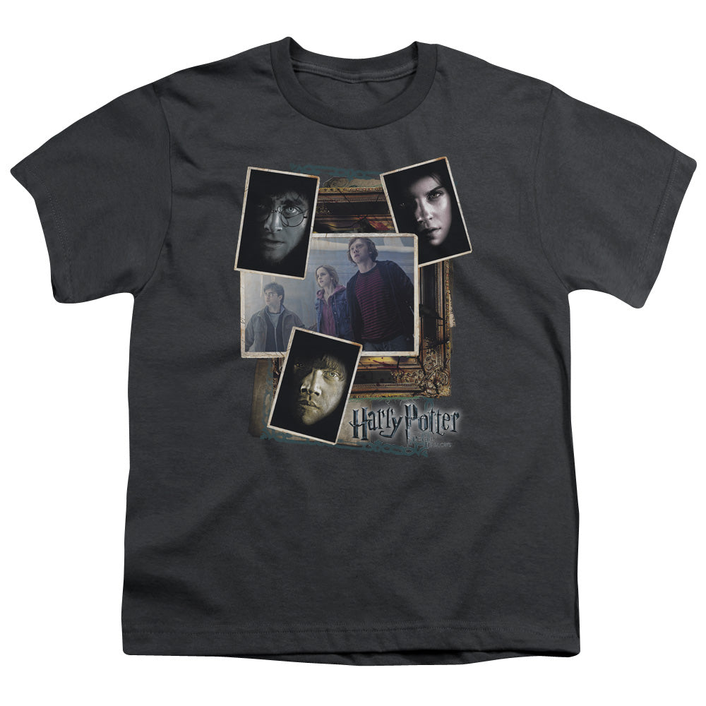 Harry Potter Trio Collage Youth 18/1 100% Cotton Short-Sleeve T-Shirt