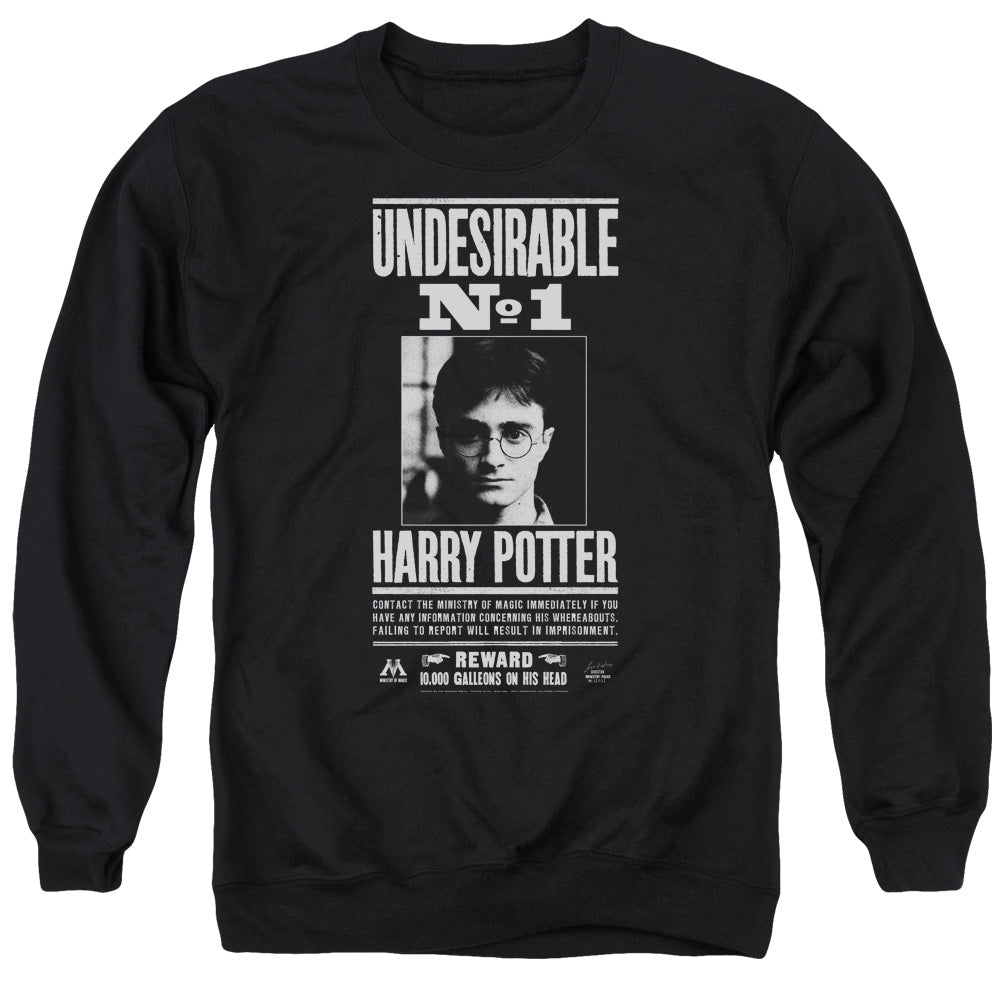 Harry Potter Undesirable No 1 Men's Crewneck 50 50 Poly Long-Sleeve T-Shirt
