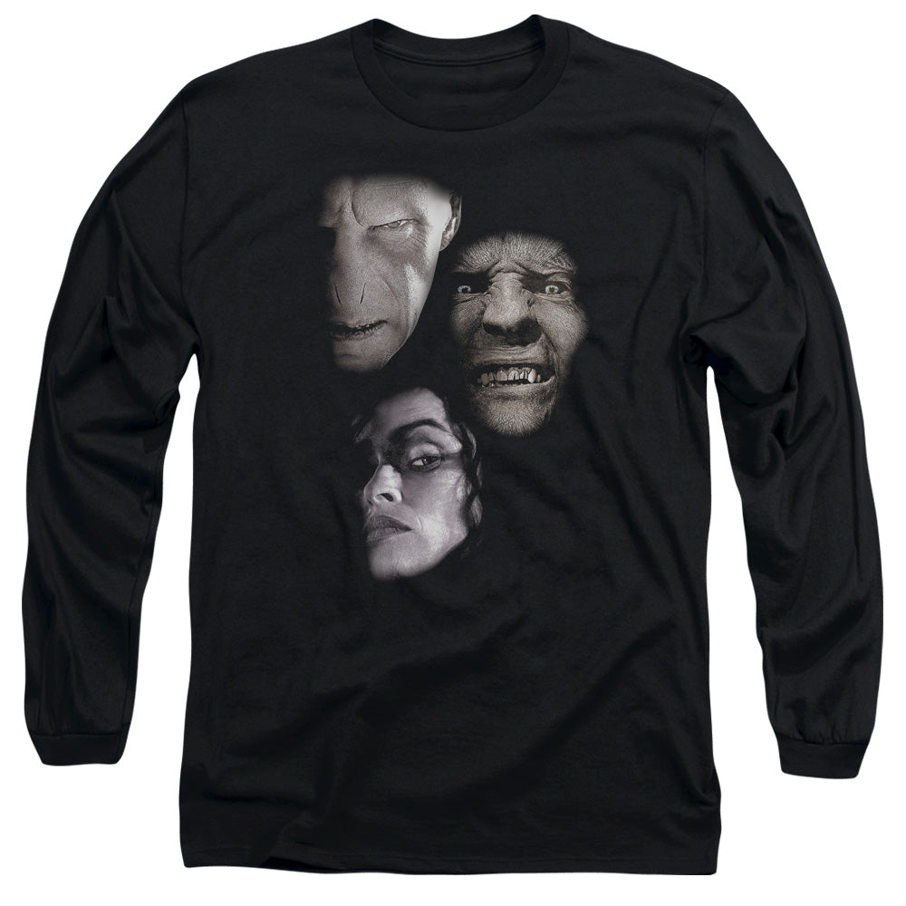Harry Potter Villian Heads Men's 18/1 Cotton Long-Sleeve T-Shirt