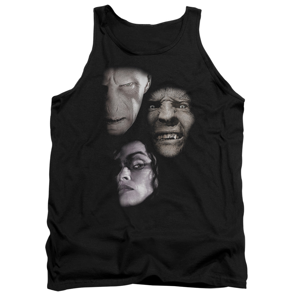 Harry Potter Villian Heads Men's 18/1 Cotton Tank Top