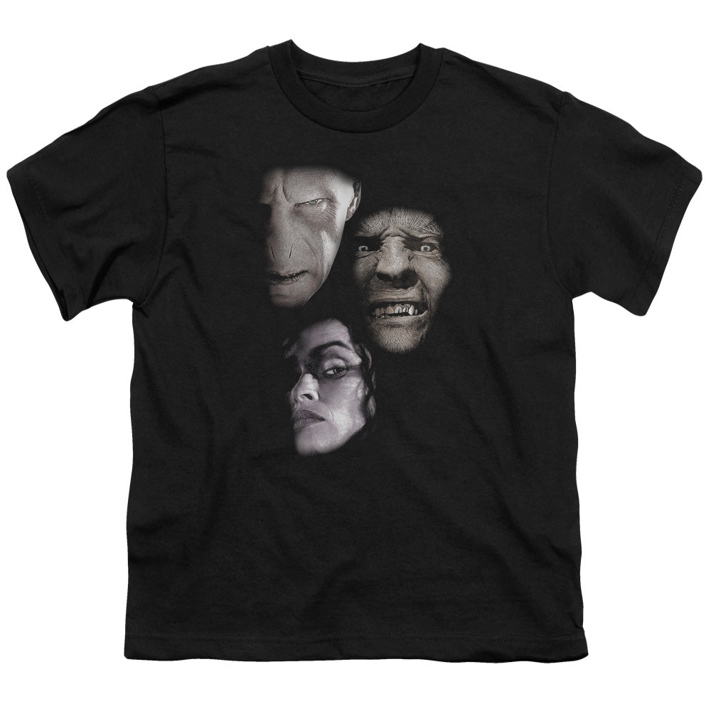 Harry Potter Villian Heads Youth 18/1 100% Cotton Short-Sleeve T-Shirt