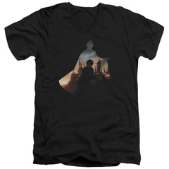Harry Potter Voldemort Looms Men's 30/1 Cotton Slim V-Neck T-Shirt