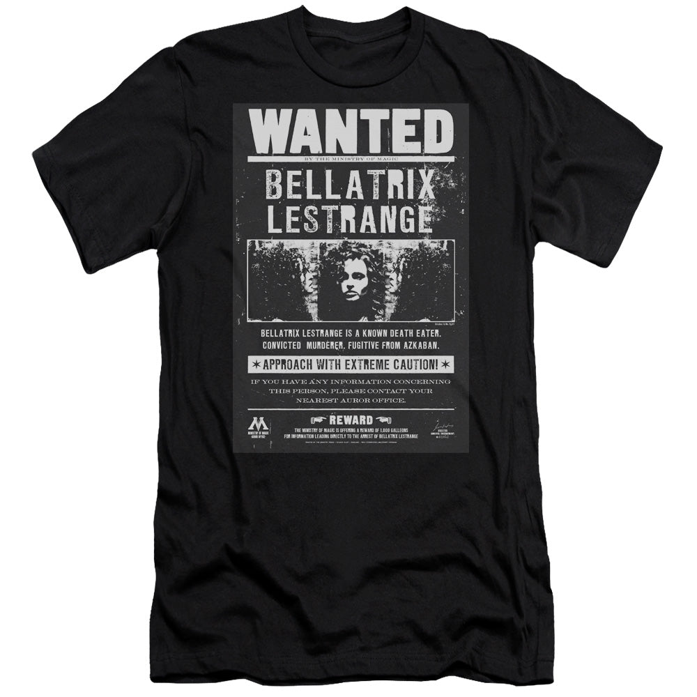 Harry Potter Wanted Bellatrix Men's Ultra-Soft 30/1 Cotton Slim Short-Sleeve T-Shirt