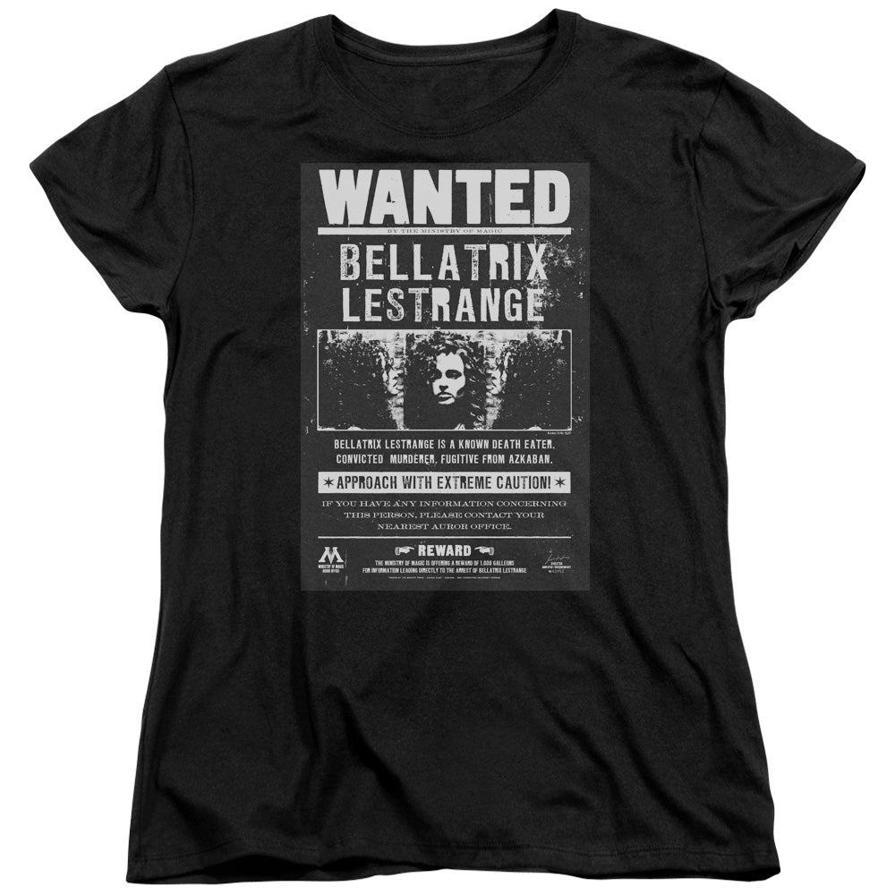 Harry Potter Wanted Bellatrix Women's 18/1 Cotton Short-Sleeve T-Shirt