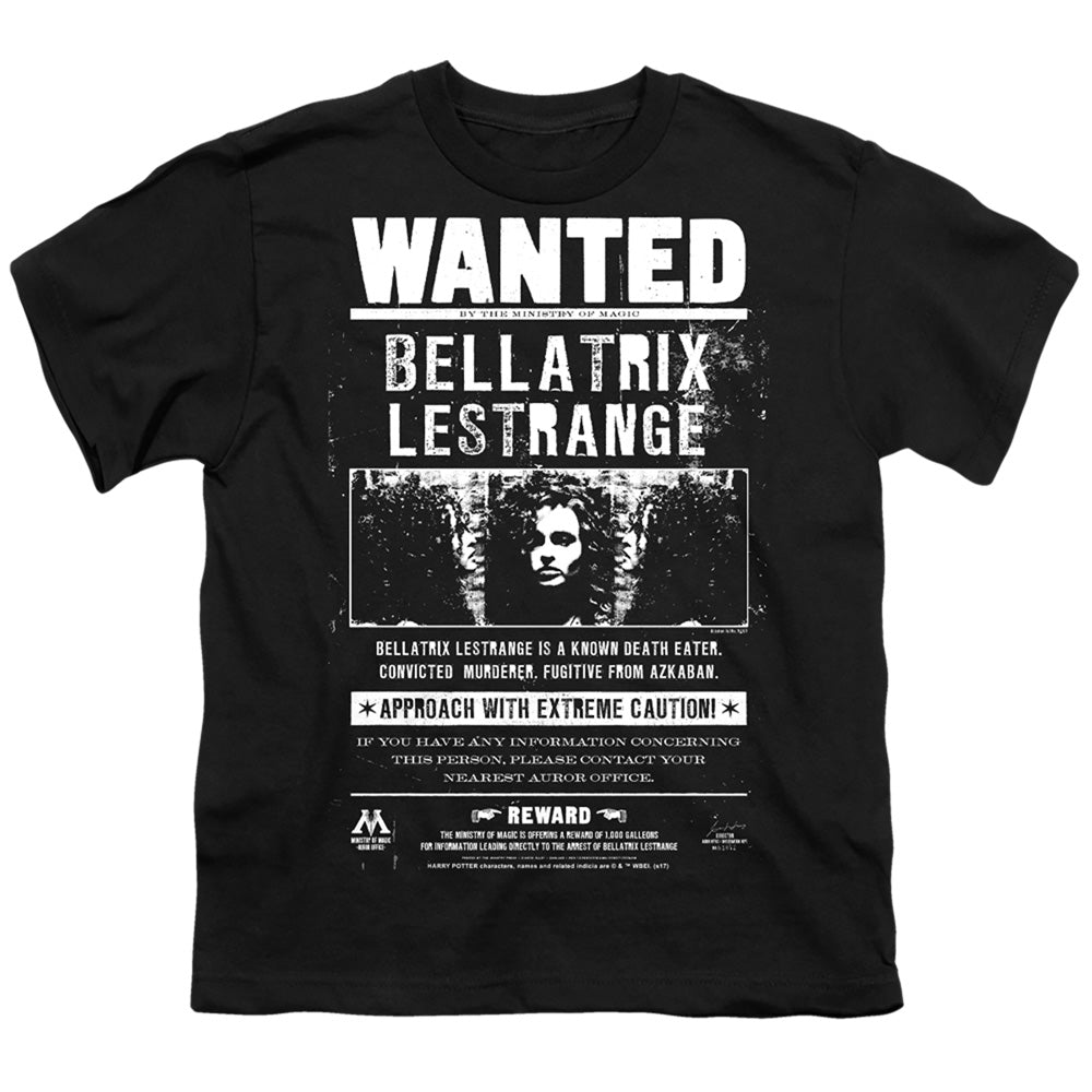 Harry Potter Wanted Bellatrix Youth 18/1 100% Cotton Short-Sleeve T-Shirt