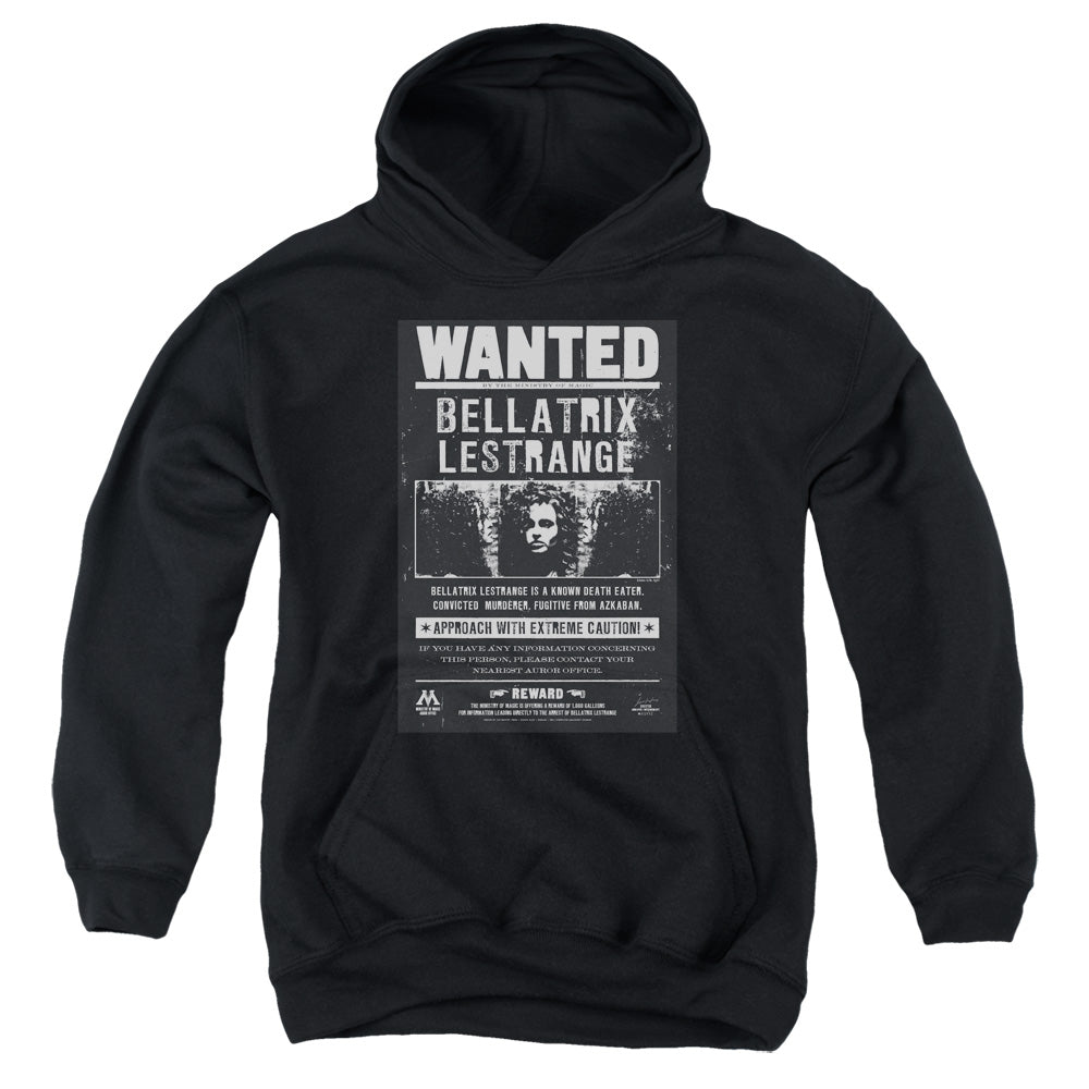 Harry Potter Wanted Bellatrix Youth Cotton Poly Pull-Over Hoodie