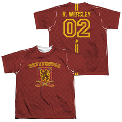 Harry Potter Weasley Sweater (Front/Back Print) Youth Regular Fit Poly Short-Sleeve T-Shirt