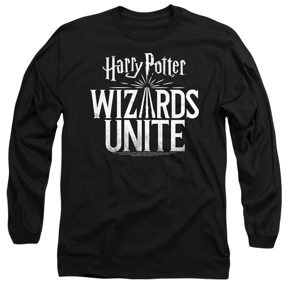 Harry Potter Wizards Unite Logo Men's 18/1 Cotton Long-Sleeve T-Shirt