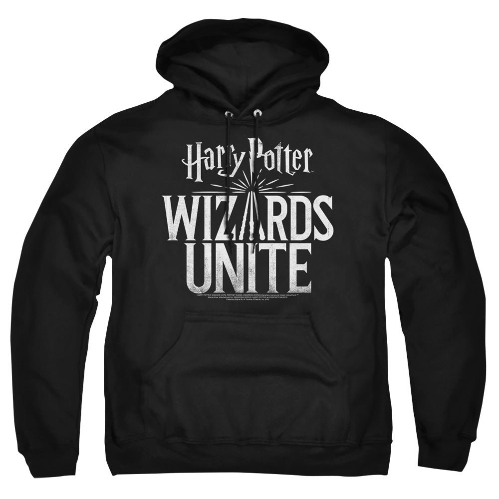 Harry Potter Wizards Unite Logo Men's Pull-Over 75 25 Poly Hoodie