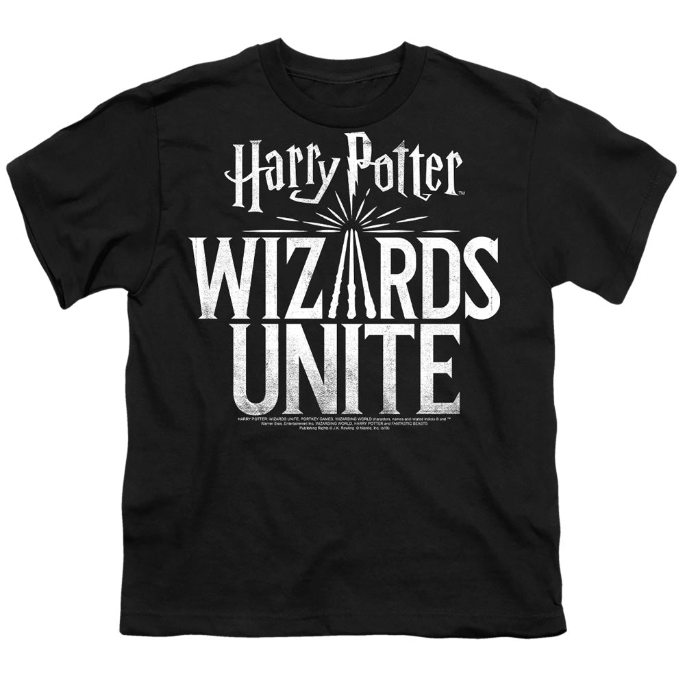 Harry Potter Wizards Unite Logo Youth 18/1 100% Cotton Short-Sleeve T-Shirt
