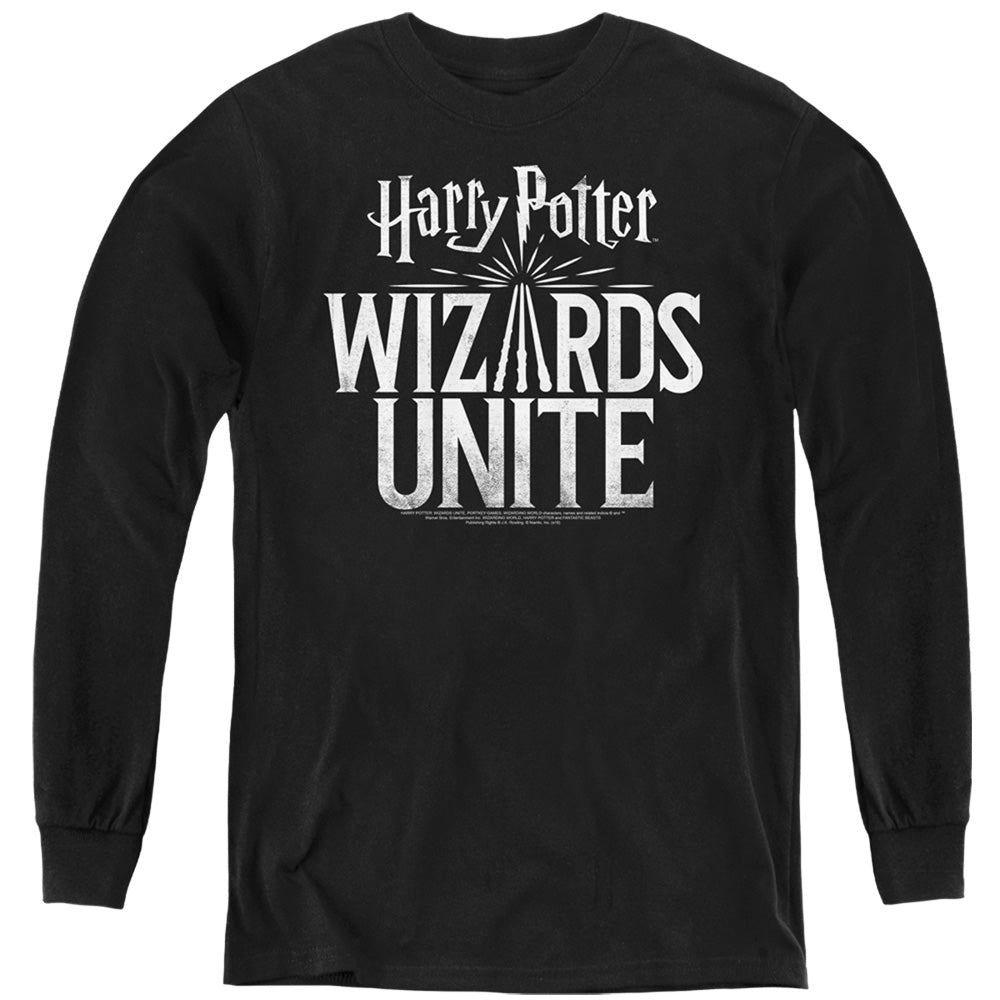 Harry Potter Wizards Unite Logo Youth Long-Sleeve T-Shirt