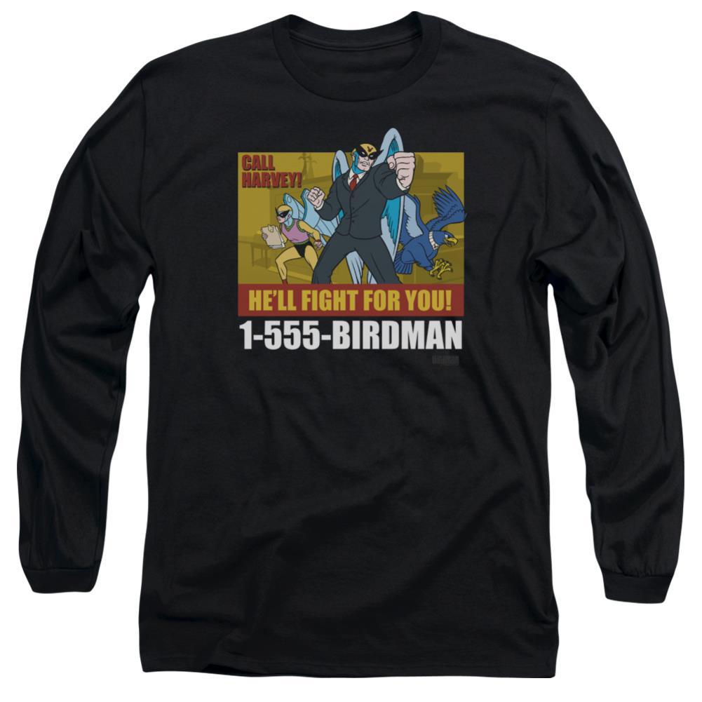 Harvey Birdman Birdman Ad Men's 18/1 Cotton Long-Sleeve T-Shirt