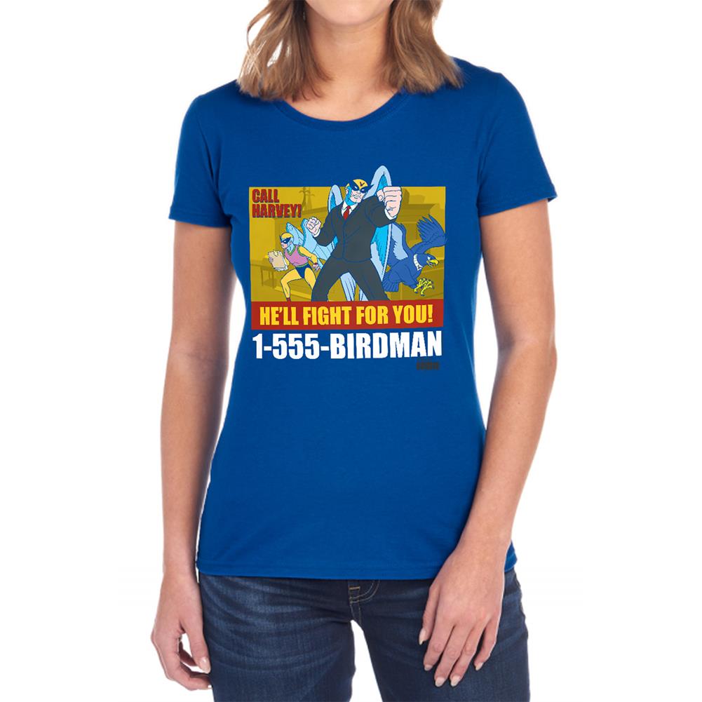 Harvey Birdman Birdman Ad Women's 18/1 Cotton Short-Sleeve T-Shirt