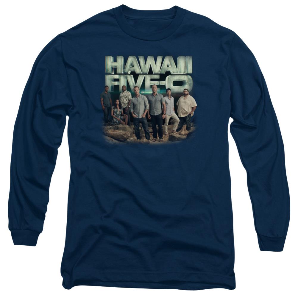 Hawaii 5 0 Cast Men's 18/1 Cotton Long-Sleeve T-Shirt