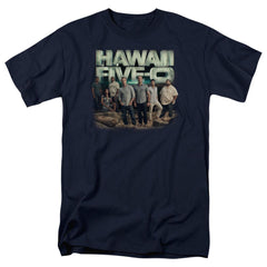Hawaii 5 0 Cast Men's 18/1 Cotton Short-Sleeve T-Shirt
