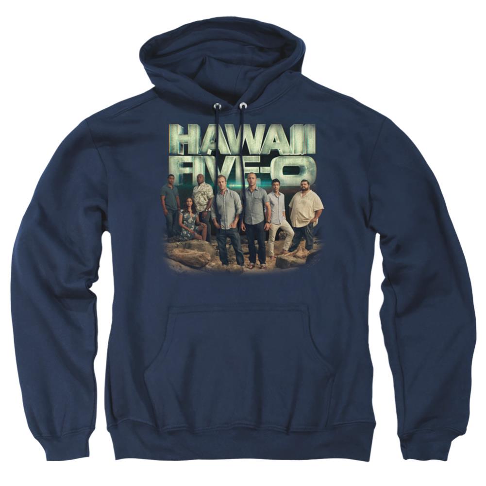 Hawaii 5 0 Cast Men's Pull-Over 75 25 Poly Hoodie