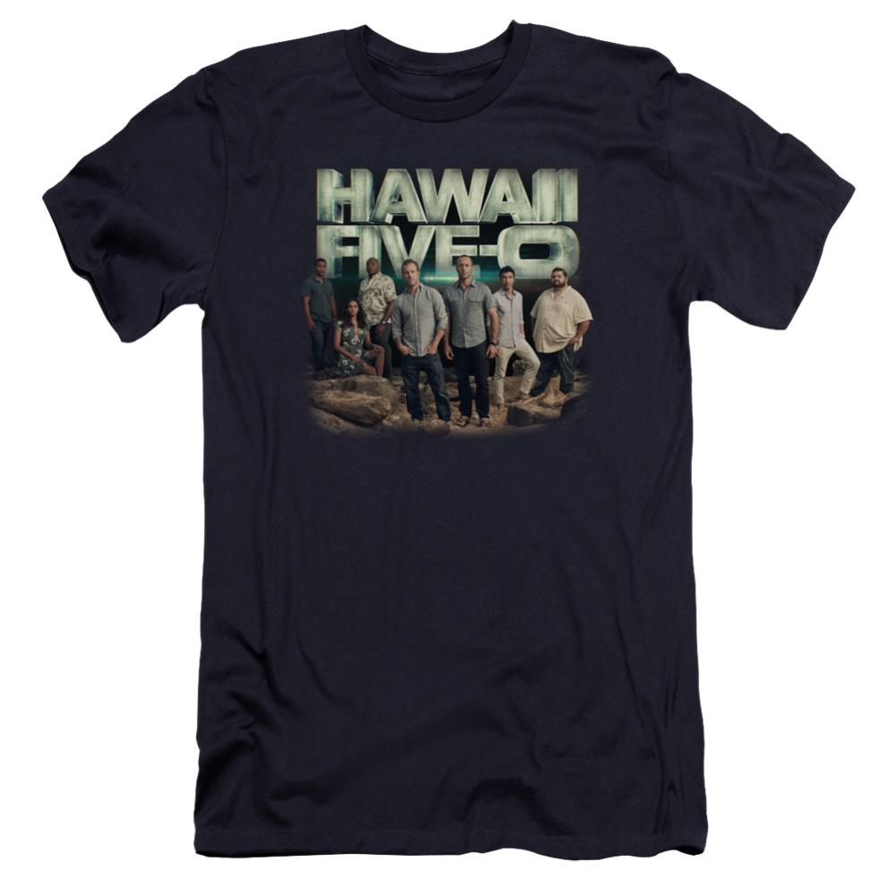 Hawaii 5 0 Cast Men's Ultra-Soft 30/1 Cotton Slim Short-Sleeve T-Shirt