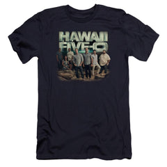 Hawaii 5 0 Cast Men's Ultra-Soft 30/1 Cotton Slim Short-Sleeve T-Shirt