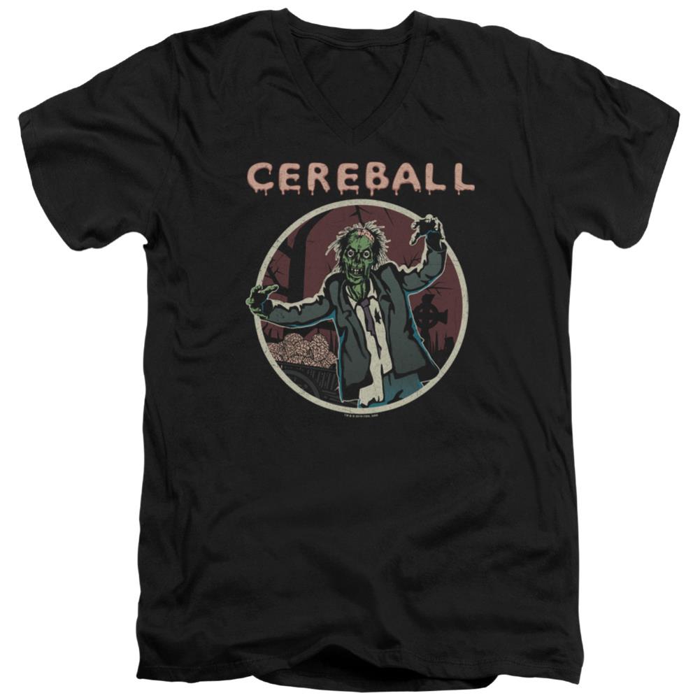 Hell Fest Cereball Men's 30/1 Cotton Slim V-Neck T-Shirt