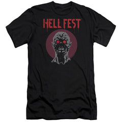 Hell Fest Logo Men's Ultra-Soft 30/1 Cotton Slim Short-Sleeve T-Shirt