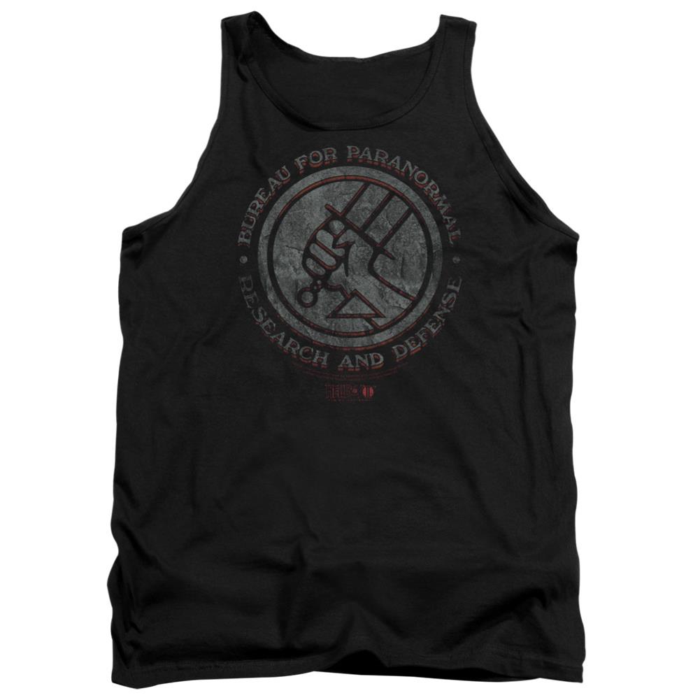 Hellboy II Bprd Stone Men's 18/1 Cotton Tank Top