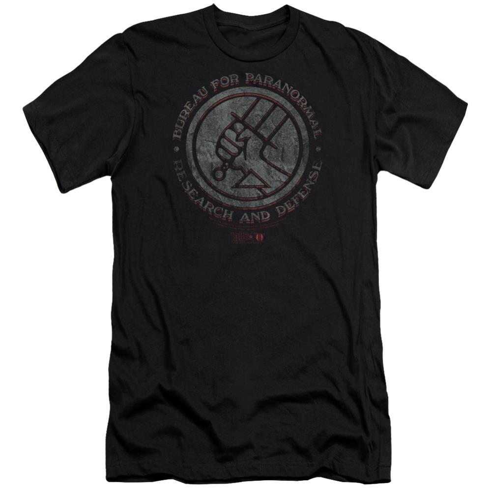 Hellboy II Bprd Stone Men's Ultra-Soft 30/1 Cotton Slim Short-Sleeve T-Shirt