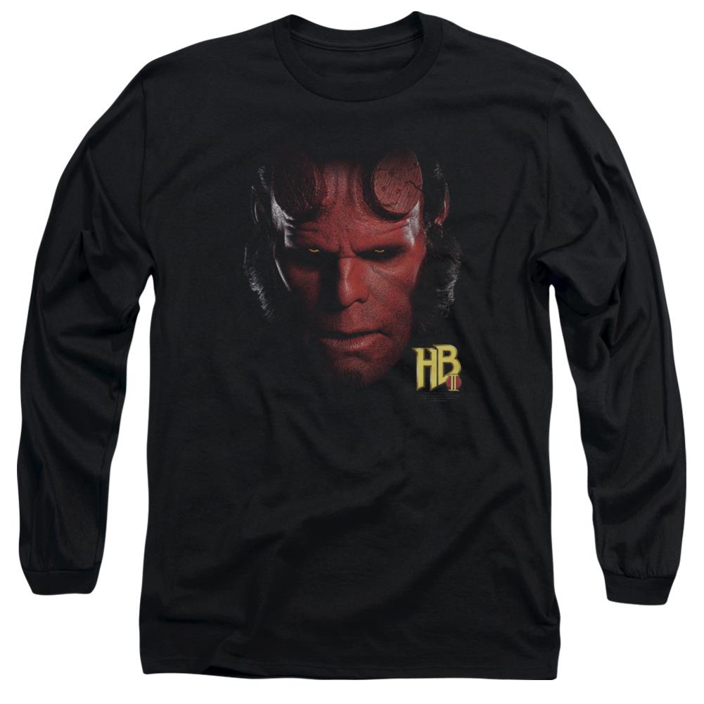 Hellboy II Hellboy Head Men's 18/1 Cotton Long-Sleeve T-Shirt