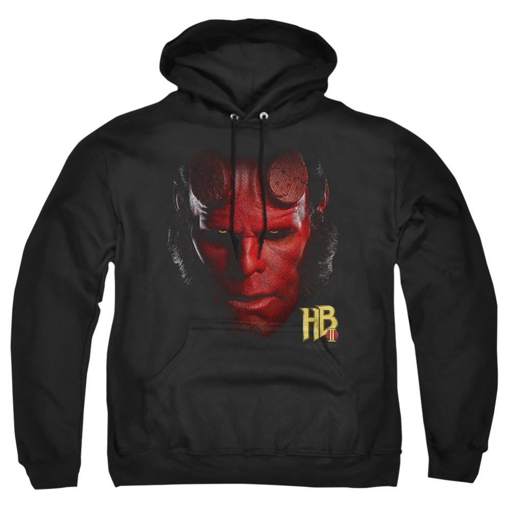 Hellboy II Hellboy Head Men's Pull-Over 75 25 Poly Hoodie