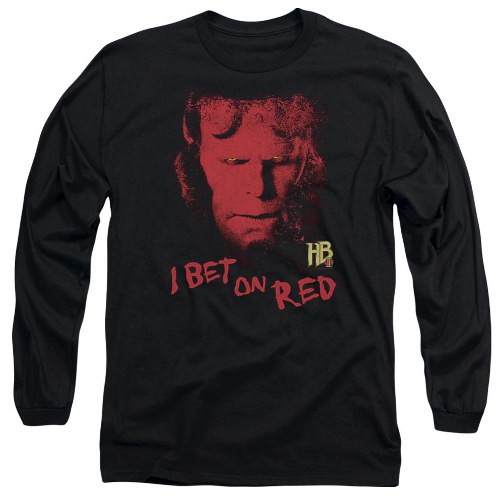 Hellboy II I Bet On Red Men's 18/1 Cotton Long-Sleeve T-Shirt