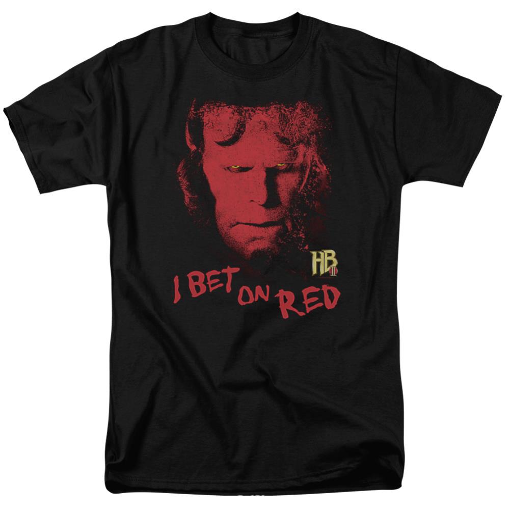 Hellboy II I Bet On Red Men's 18/1 Cotton Short-Sleeve T-Shirt