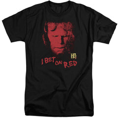 Hellboy II I Bet On Red Men's 18/1 Tall Cotton Short-Sleeve T-Shirt
