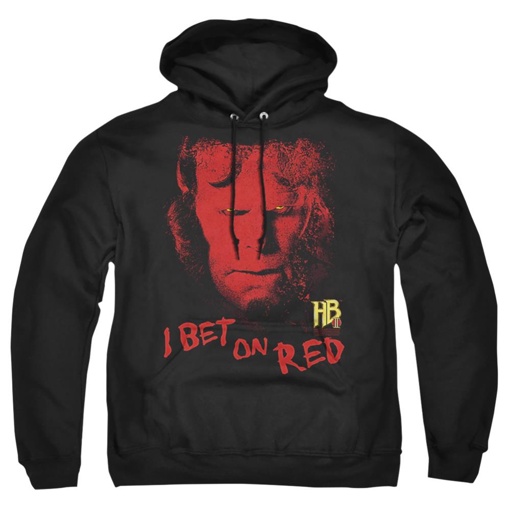 Hellboy II I Bet On Red Men's Pull-Over 75 25 Poly Hoodie