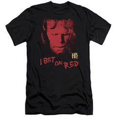 Hellboy II I Bet On Red Men's Ultra-Soft 30/1 Cotton Slim Short-Sleeve T-Shirt