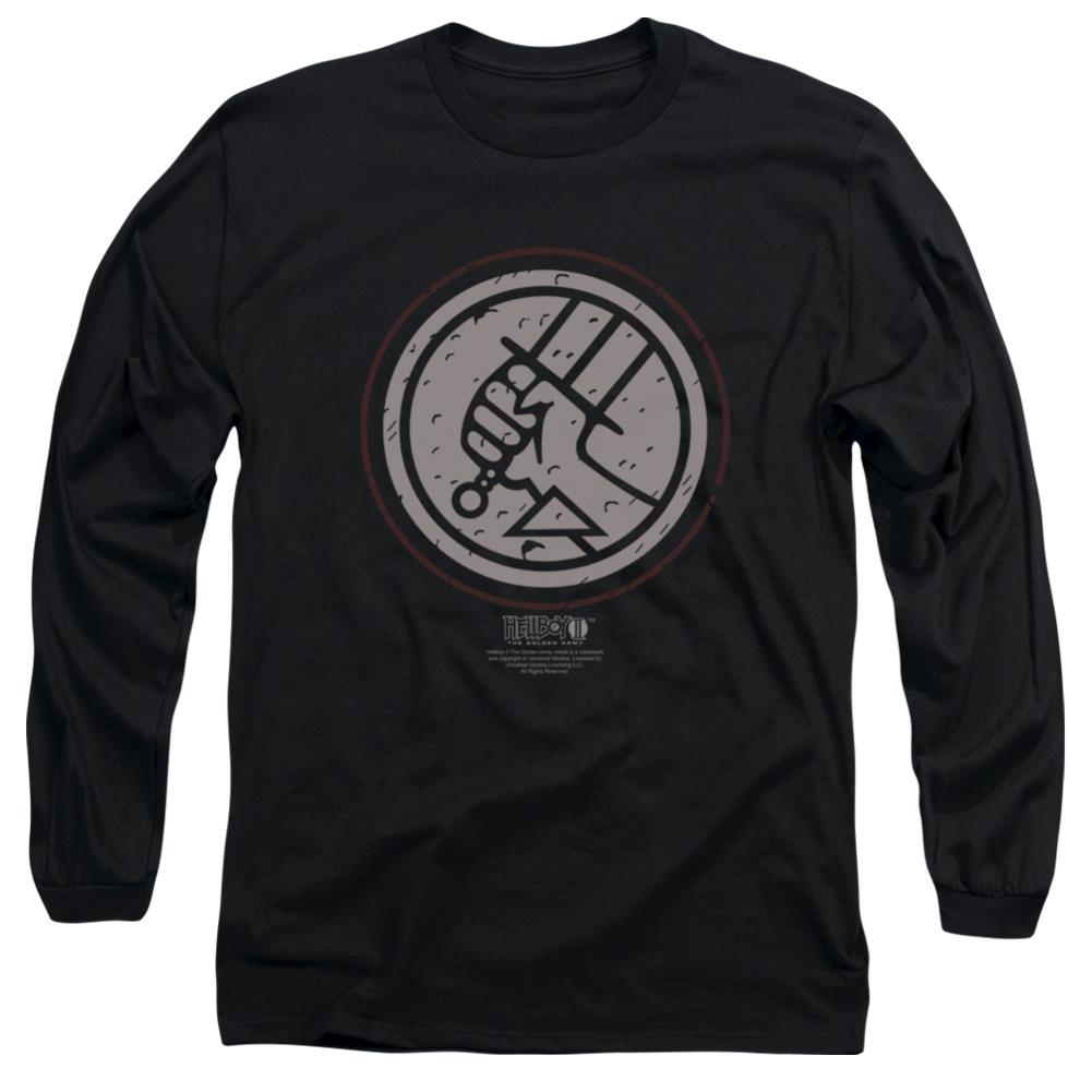 Hellboy II Mignola Style Logo Men's 18/1 Cotton Long-Sleeve T-Shirt