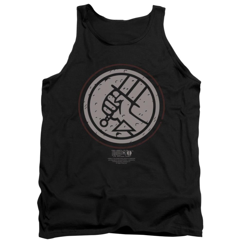 Hellboy II Mignola Style Logo Men's 18/1 Cotton Tank Top