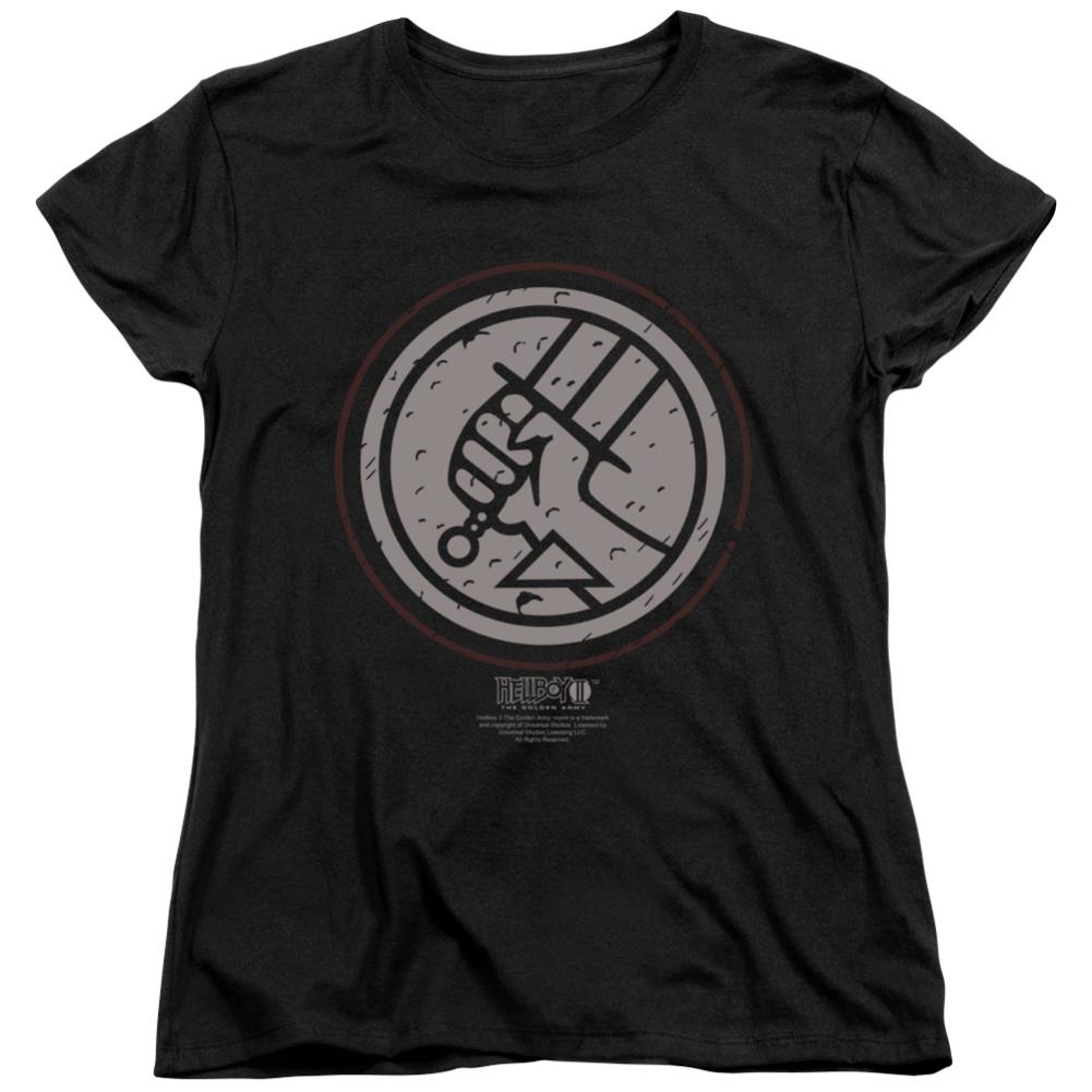 Hellboy II Mignola Style Logo Women's 18/1 Cotton Short-Sleeve T-Shirt