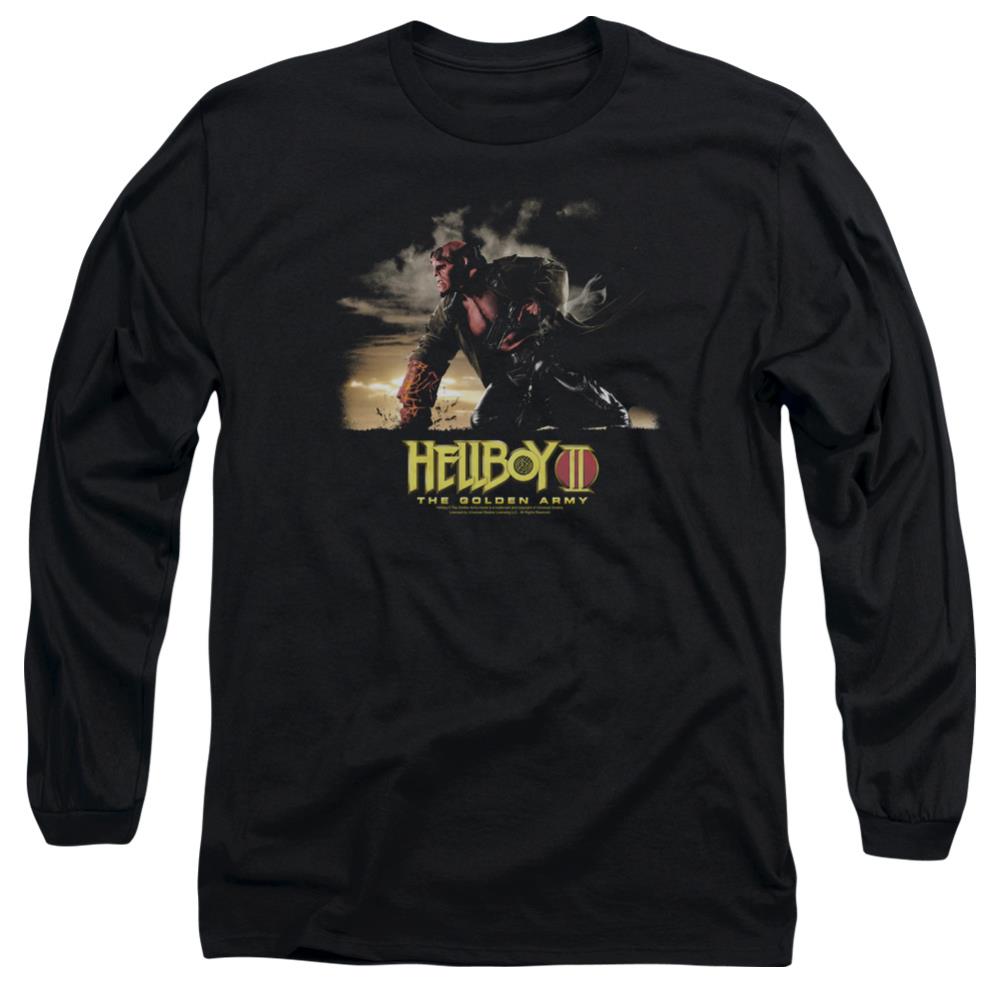 Hellboy II Poster Art Men's 18/1 Cotton Long-Sleeve T-Shirt