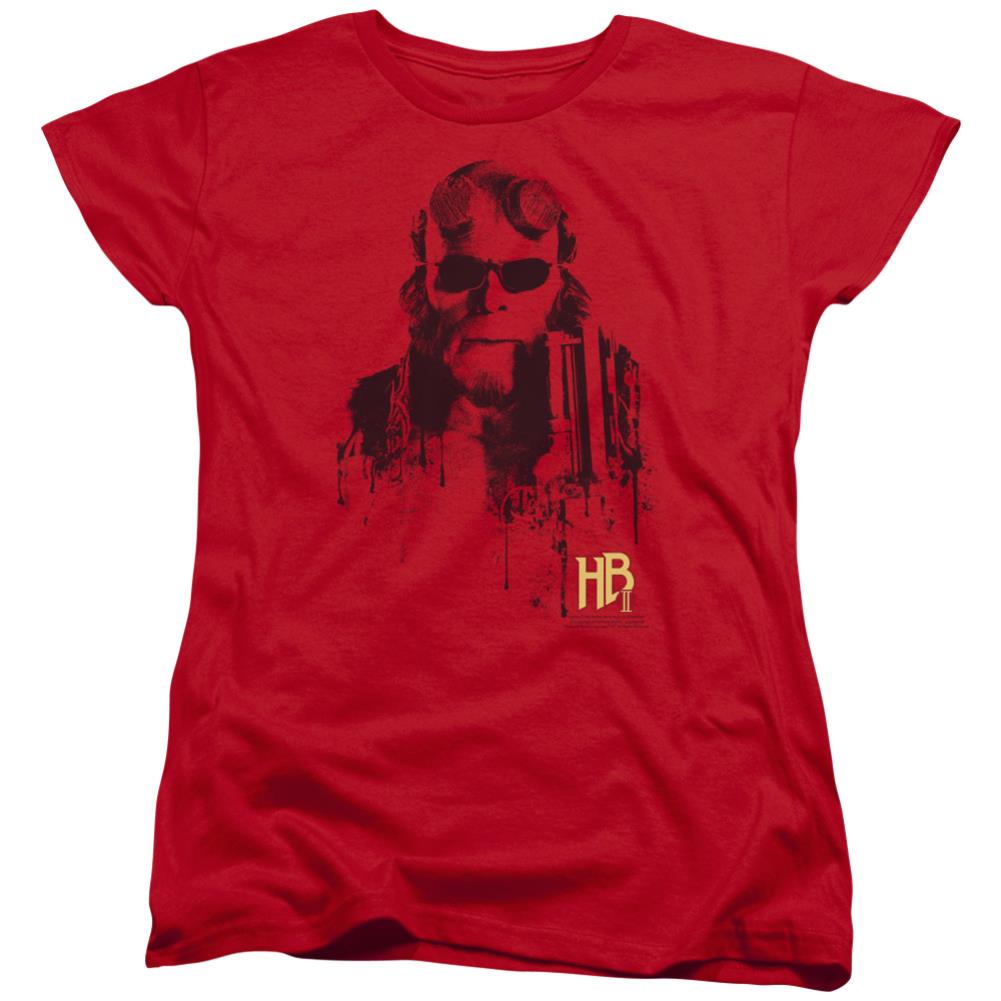 Hellboy II Splatter Gun Women's 18/1 Cotton Short-Sleeve T-Shirt