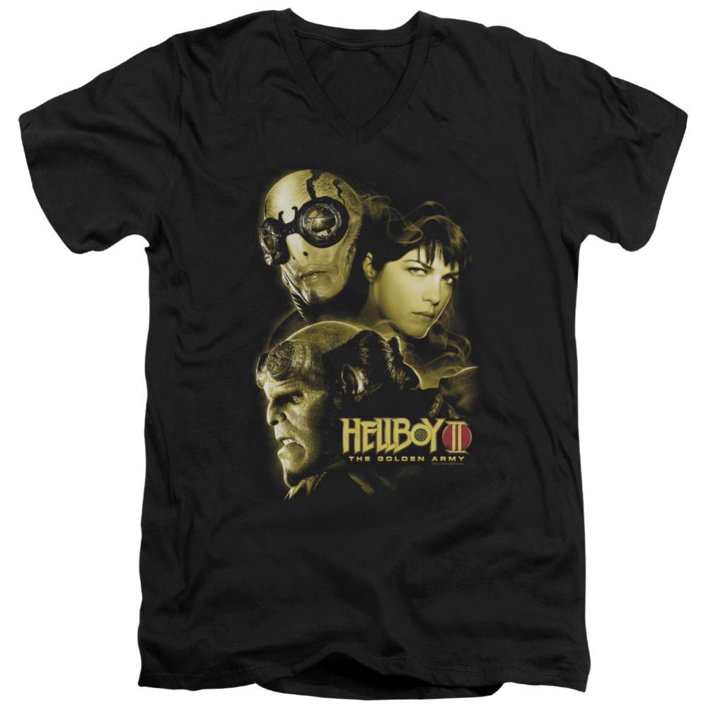 Hellboy II Ungodly Creatures Men's 30/1 Cotton Slim V-Neck T-Shirt
