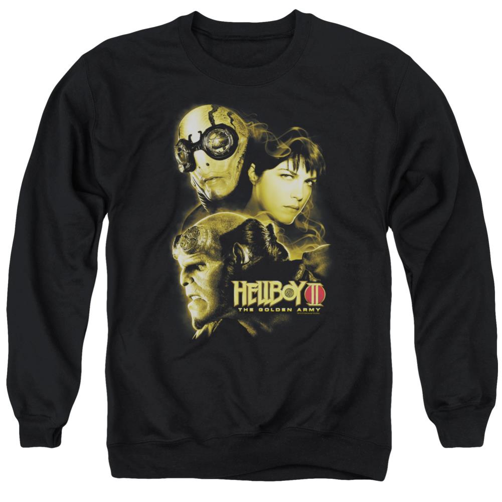 Hellboy II Ungodly Creatures Men's Crewneck 50 50 Poly Long-Sleeve T-Shirt