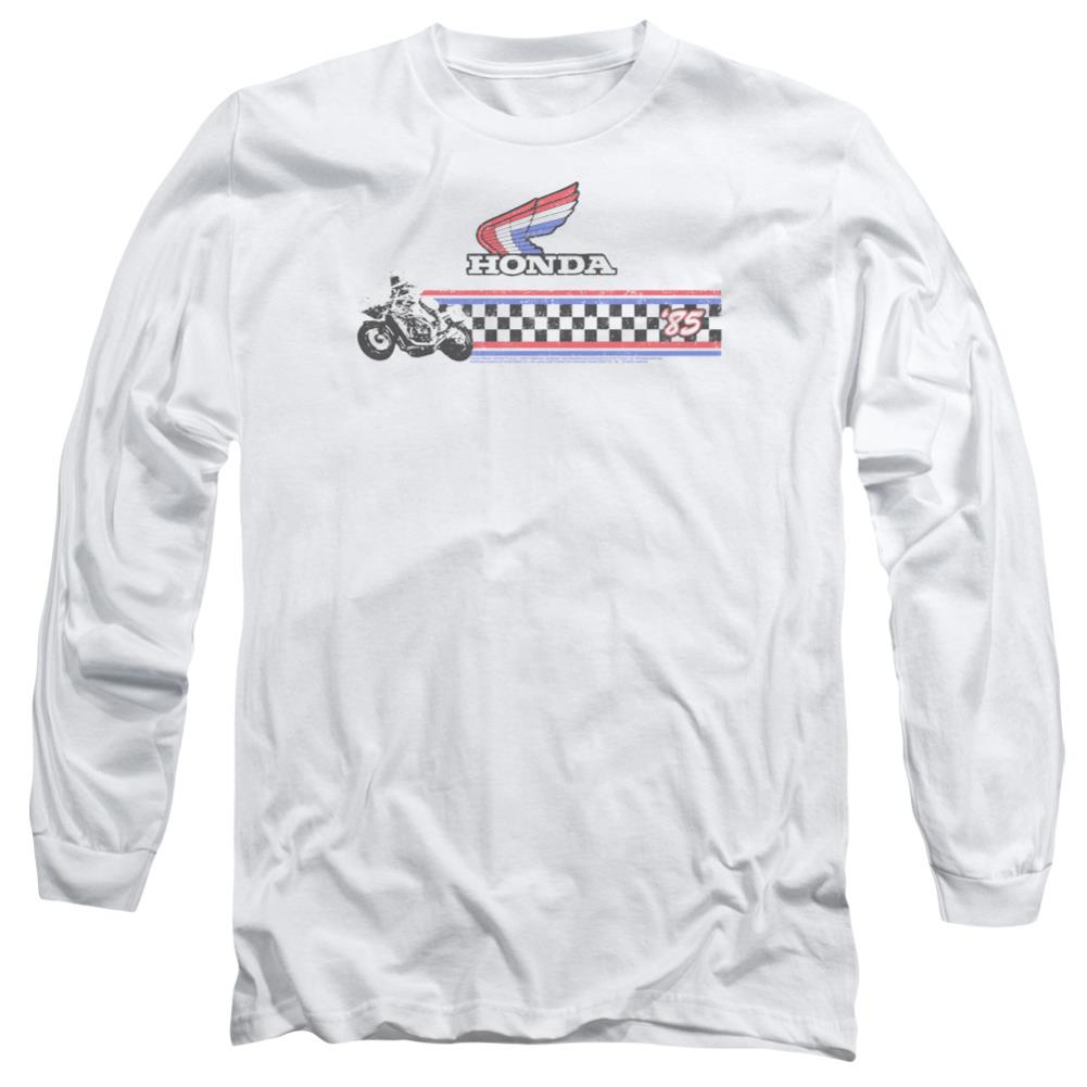 Honda 1985 Red White Blue Men's 18/1 Cotton Long-Sleeve T-Shirt