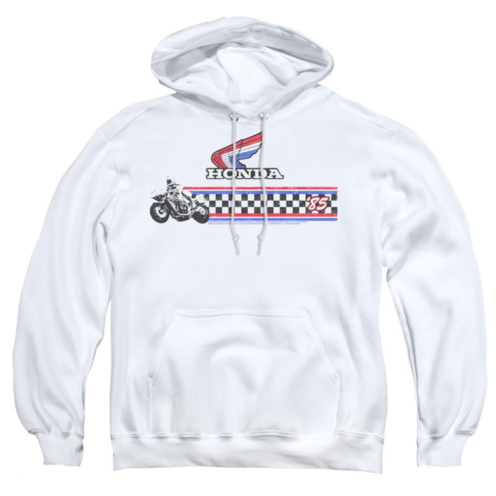 Honda 1985 Red White Blue Men's Pull-Over 75 25 Poly Hoodie