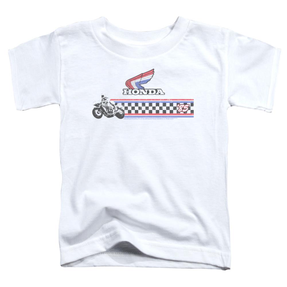 Honda 1985 Red White Blue Toddler 18/1 Cotton Short-Sleeve T-Shirt