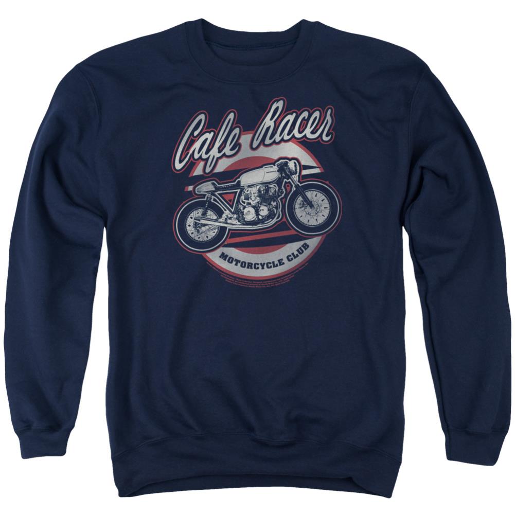 Honda Cafe Racer Men's Crewneck 50 50 Poly Long-Sleeve T-Shirt
