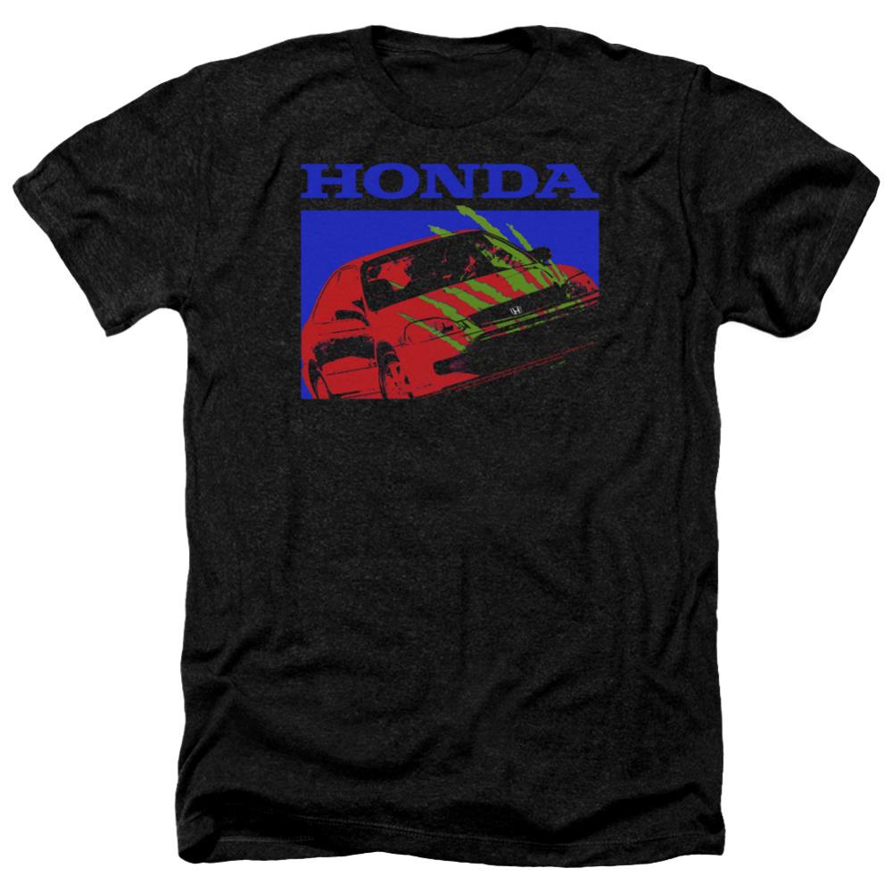 Honda Civic Bold Men's 30/1 Heather 60 40 Poly Short-Sleeve T-Shirt